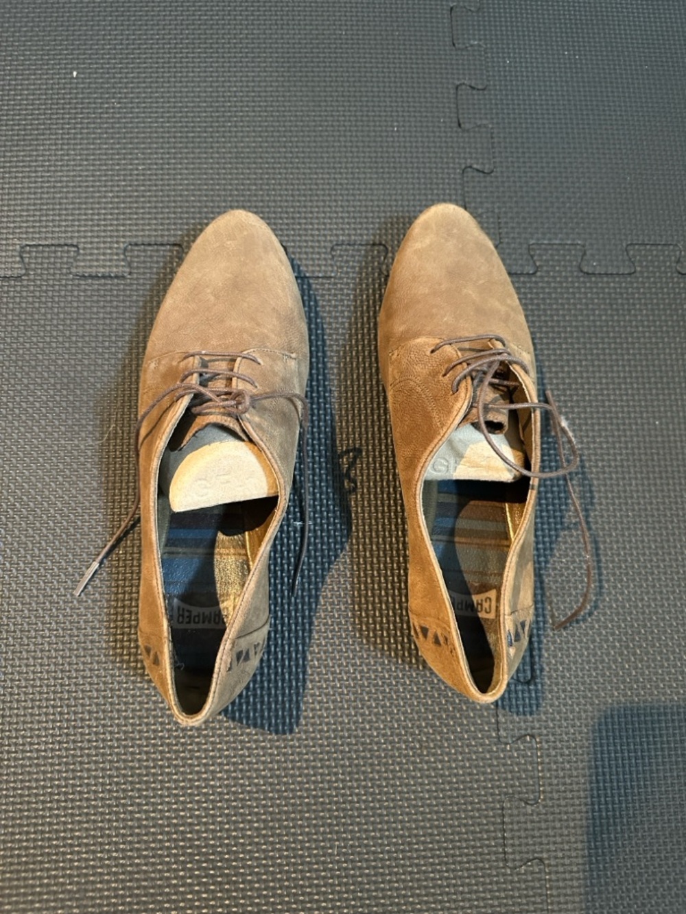 Women’s Camper Leather Lace-Up Dress Shoes - Brown